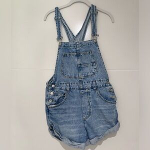 We The Free Blue Denim Women Shorts